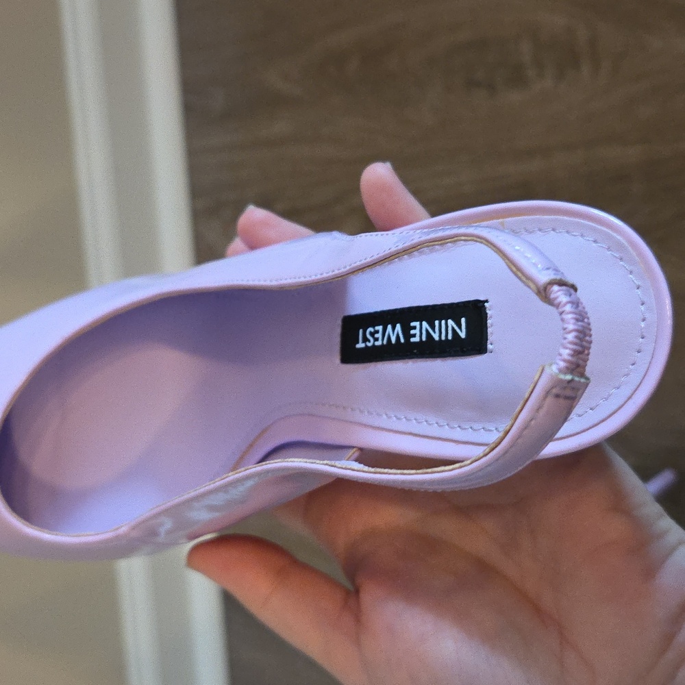 Nine West Women's Lavender Slingback Heels - Picture 5 of 5